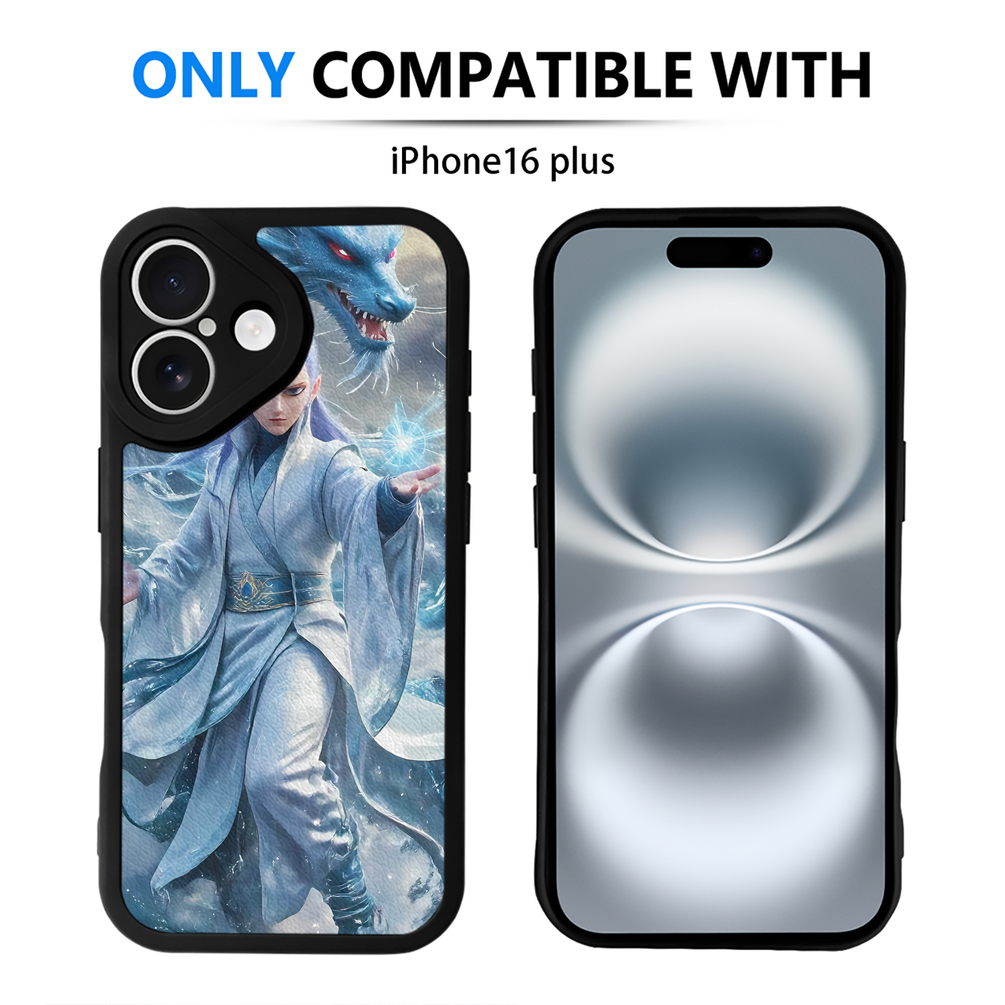 （画像用） Ne Zha 2 ナタ 魔童の大暴れ 【iPhone 16シリーズ対応】シリコンスマホケース（レザー調） 材質：シリコン